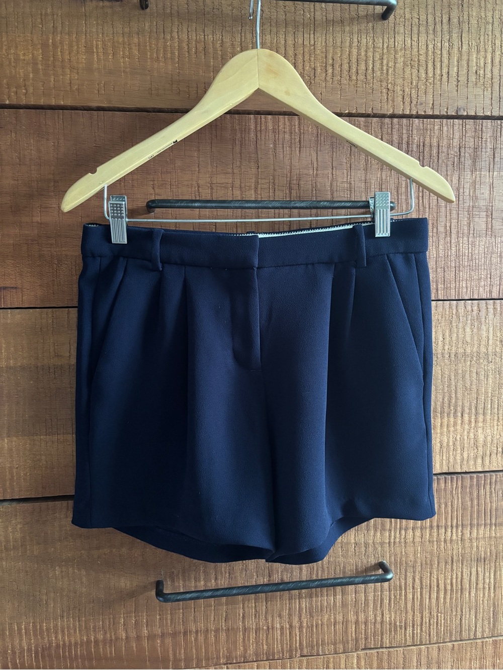 J. Crew Navy Blue Crepe Tailored Trouser Shorts Size 2